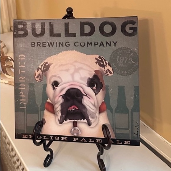 Adorable Canvas Art featuring a English Bulldog - Picture 11 of 12